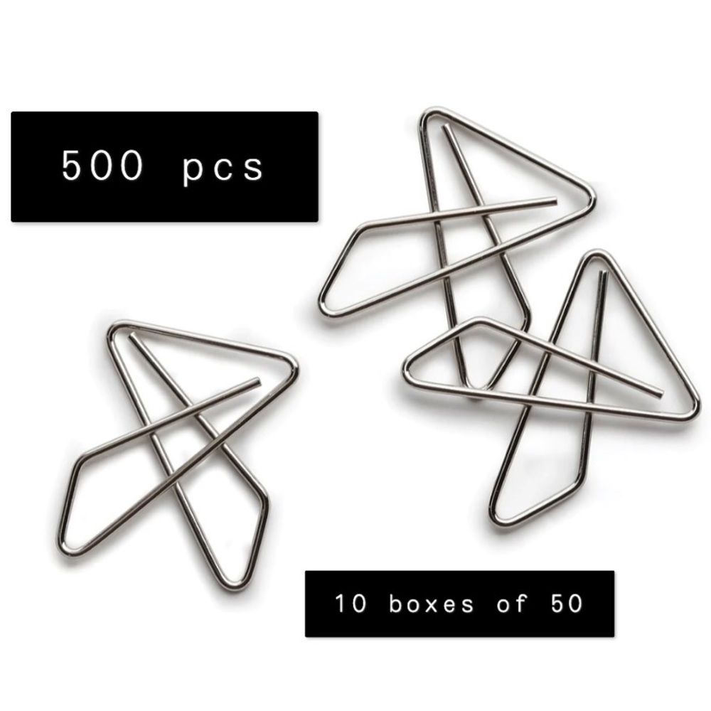 ACCO Ideal Butterfly Paper Clamps 500pc Silver Clips BNIB